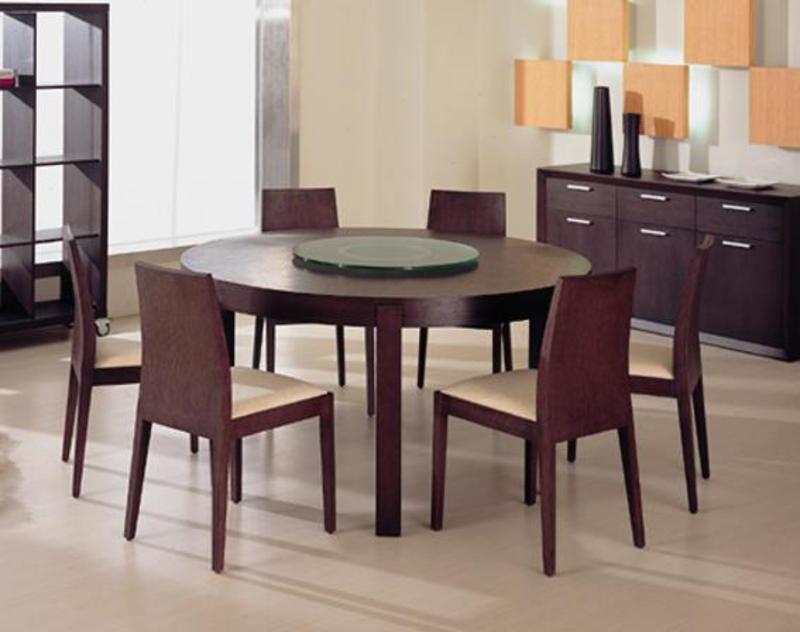 Ferrara Modern Round Wood Dining Table