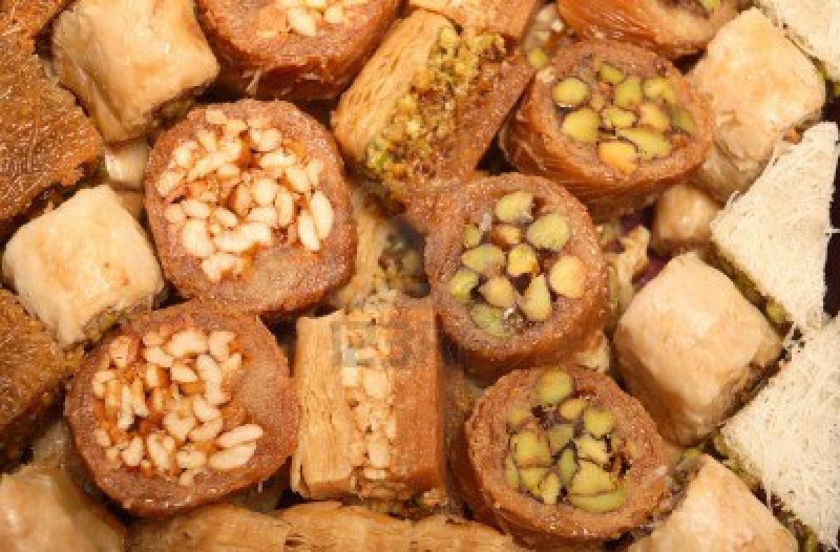 3465715 a tray of traditional arabic sweets of the kind that are given at celebrations such as ramadan and e
