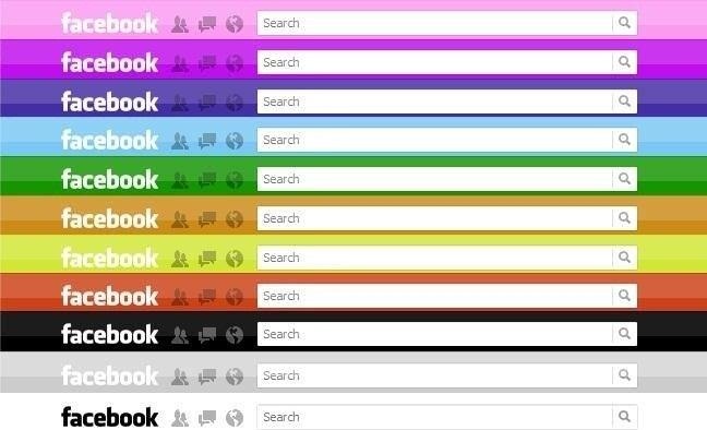 تغير لون الفيس بوك