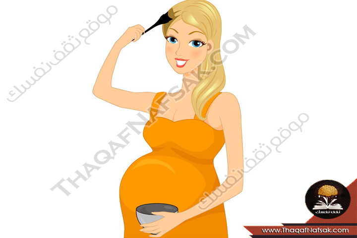 صبغ-الشعر-أثناء-الحمل