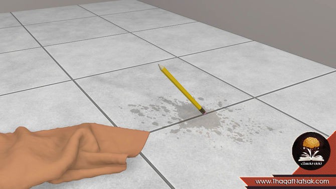 طريقة تنظيف بلاط السيراميك وإزالة السواد المتراكم بينهما بالصور. تثقيف نفسك