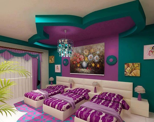 تشكيلة غرف نوم باللون الموف