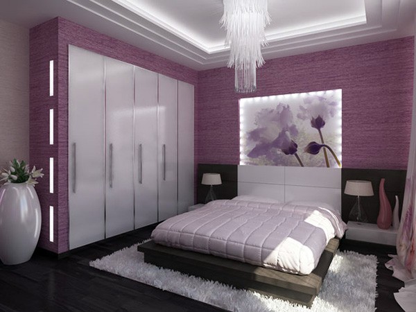 تشكيلة غرف نوم باللون الموف