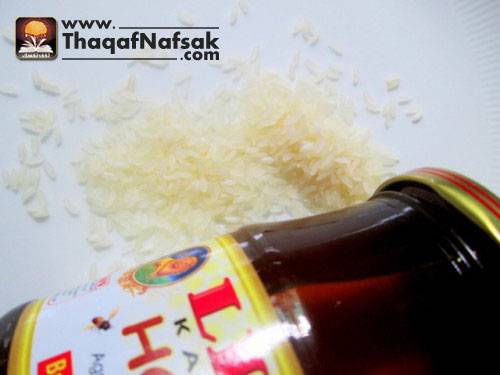 الأرز-والعسل-لصنفرة-البشرة