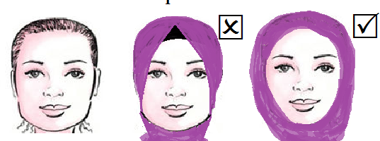 تعرفي علي لفة الحجاب المناسبة لشكل الوجه بالصور1