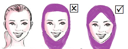 تعرفي علي لفة الحجاب المناسبة لشكل الوجه بالصور6