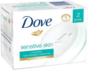 صابون دوف للعناية بالبشرة الحساسة ( Dove Senstive Skin soap bar ) :