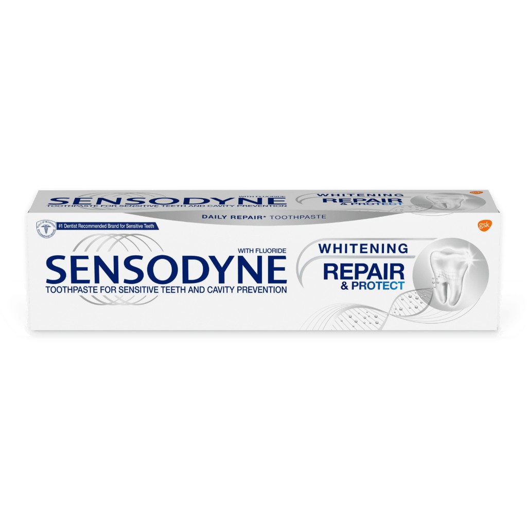معجون تبييض الأسنان سنسوداين المبيض ( Sensodyne) :