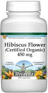 زهرة الكركديه تيرافيتا (عضوية معتمدة) - 450 ملجم Terravita Hibiscus Flower (Certified Organic) - 450 mg 