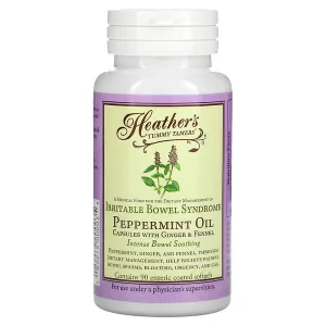 هيذرز تامي كير مكمل غذائي علاجي للقولون العصبي بزيت النعناع Heather's Tummy Care medical food for the dietery managment IBS peppermint oil