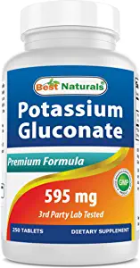 جلوكونات البوتاسيوم من بيست ناتشرالز 595 مجم  Best Naturals Potassium Gluconate 595mg