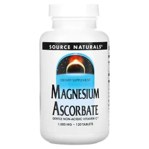 سورس ناتورالز ماغنيسيوم أسكوربات، 1000 مليجرام  Source Naturals Magnesium ascorbate