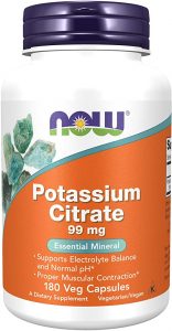 مكملات ناو بوتاسيوم سيترات 99 ملجم  NOW Supplements, Potassium Citrate 99 mg