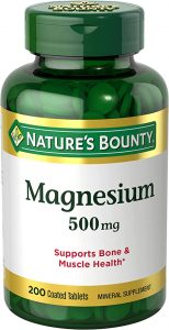 ناتشرز باونتي ماغنسيوم، 500 مجم  ‎ Nature's Bounty Magnesium 500 mg
