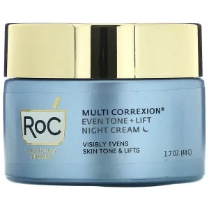 روك مالتي كوريكشن كريم توحيد لون البشرة وشدها الليلي 5 في 1  RoC, Multi Correxion, Even Tone + Lift, 5 In 1 Night Cream