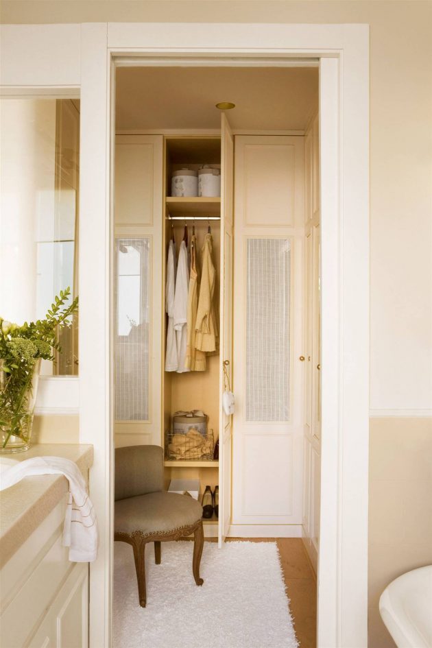 For small spaces, modern dressing room shapes