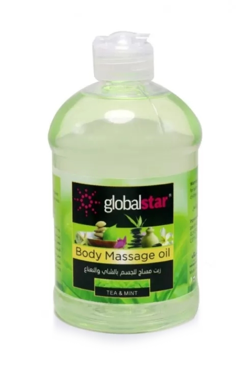 زيت جلوبال ستار بالشاي والنعناع Global Star Body Massage Oil