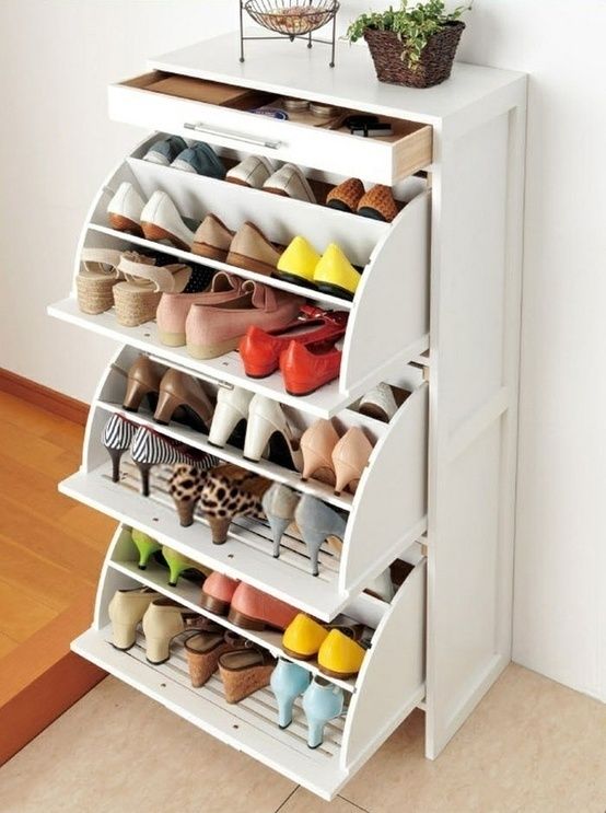Shoe storage spaces