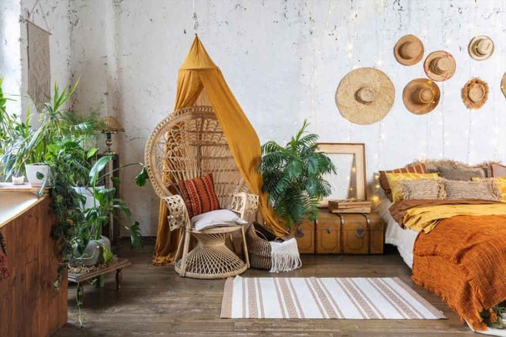 Bohemian style accessories and materials