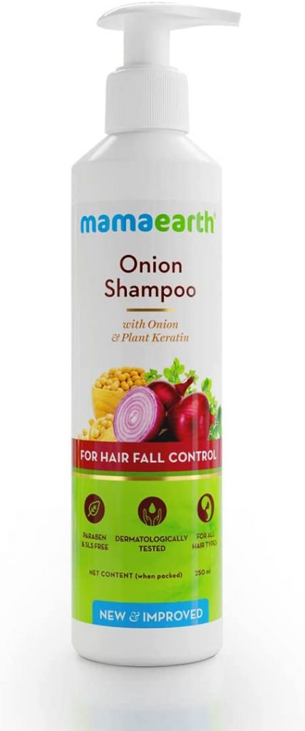 شامبو ماماريث البصل للتحكم في سقوط الشعر ( Mamaearth Onion Shampoo For Hair Fall Control ) :