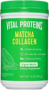 1.فيتال بروتينز ماتشا كولاجين  مكمل مسحوق الببتيدات Vital Proteins Matcha Collagen Peptides Powder Supplement