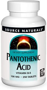 10. حمض البانتوثينيك من سورس ناتشورالز 100 مجم Source Naturals Pantothenic Acid vitamin B5 100 mg