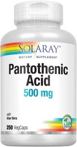 5. حمض البانتوثينيك من سولاراي 500 ملجم solaray pantothenic acid 500mg