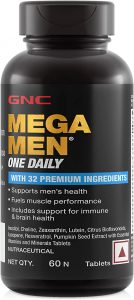 3.فيتامينات متعددة للاستخدام اليومي للرجال من جي إن سي GNC mega men one daily