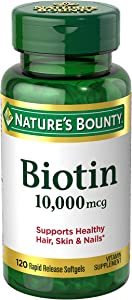 4. بيوتين 10000 ميكروجم، من ناتشرز باونتي Nature's Bounty Biotin 100 mg