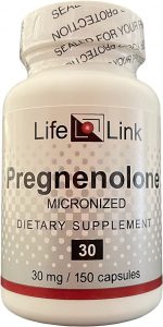 9. لايف لينك بريجنينولون مكمل ميكروني LifeLink's Pregnenolone micronized supplement