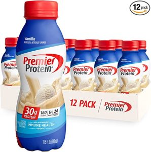 1.بروتين شيك، فانيليا Premier Protein shake vanilla