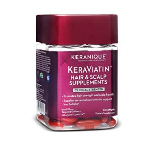 6. مكمل كيراوفيتين لصحة الشعر وفروة الرأس من كيرانيك  Keranique KeraViatin Hair & Scalp Health Supplement 