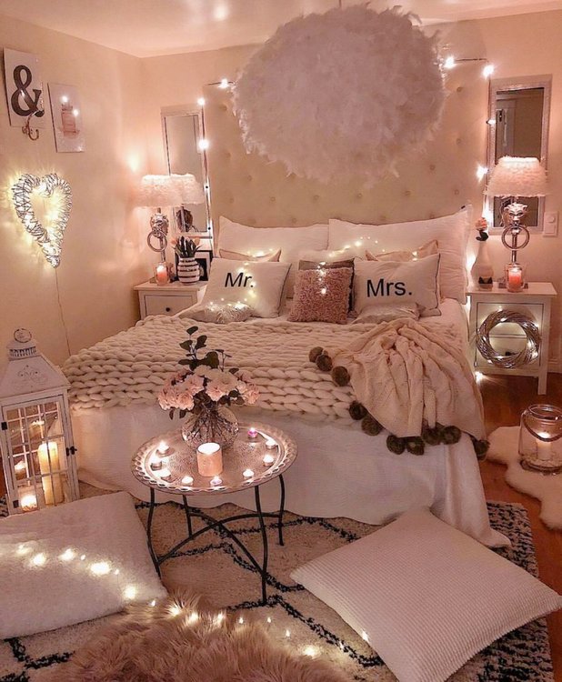 غرف نوم للبنات رومانسية