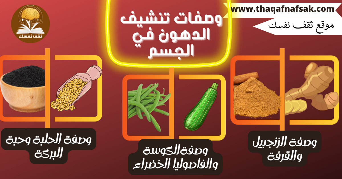 وصفات تنشيف الدهون في الجسم