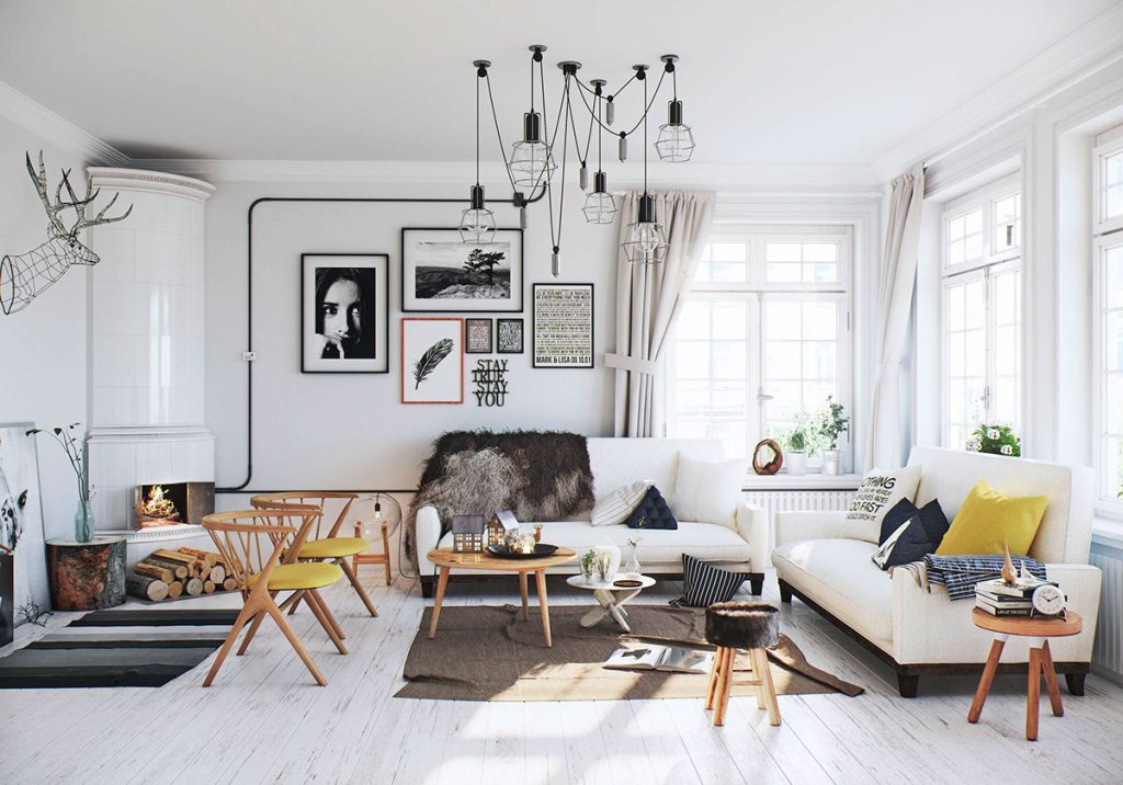 Scandinavian room design