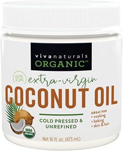 9. زيت جوز هند عضوي من فيفا ناتشيرلز Viva Naturals organic extra virgin coconut oil