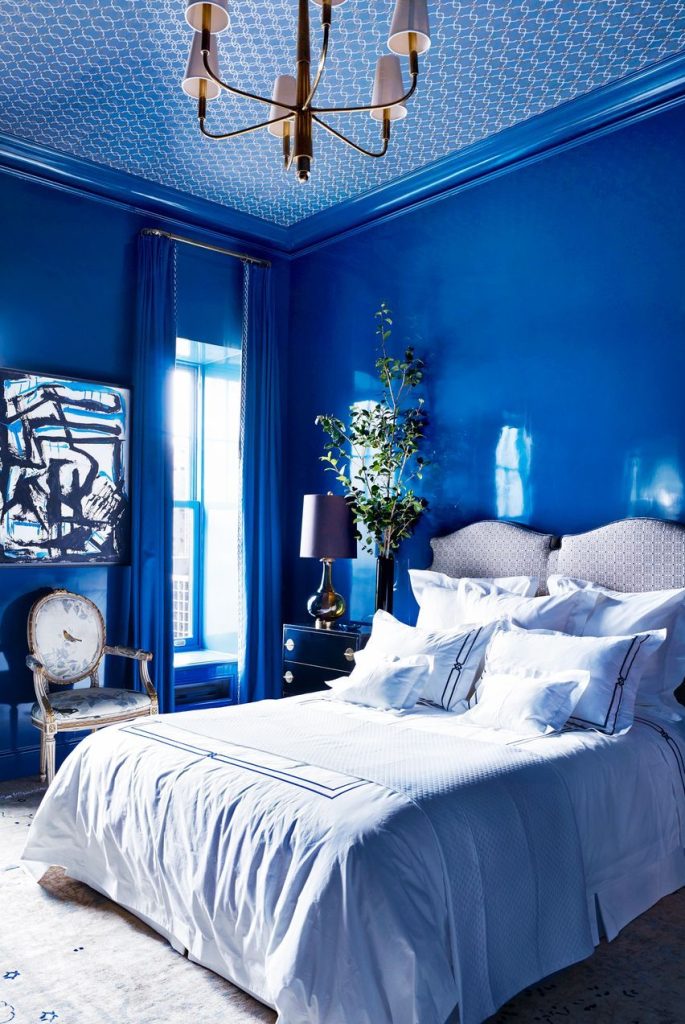 غرف زرقاء اللون
