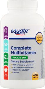 4.إيكيت فيتامينات متعددة كاملة 50+ Equate Complete+5 Multivitamin 