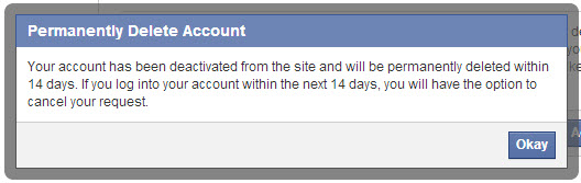 ثقف نفسك . حذف حساب فيس بوك