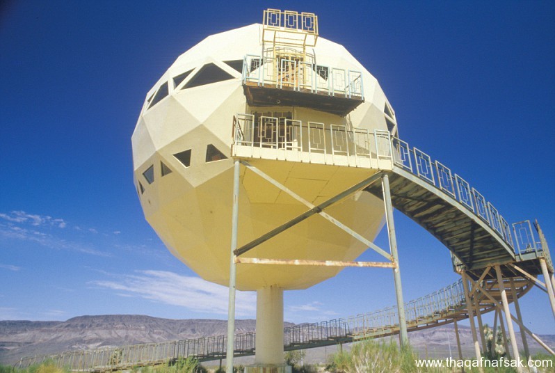 Futuristic dome house in the desert, Route 66, AZ