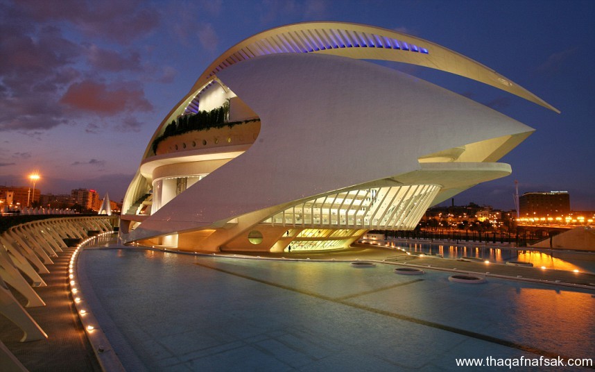 Spain Europe Valencia city Ciutat de les Arts i les Ciencies Ciudad de las Artes y las Ciencias City of Arts and